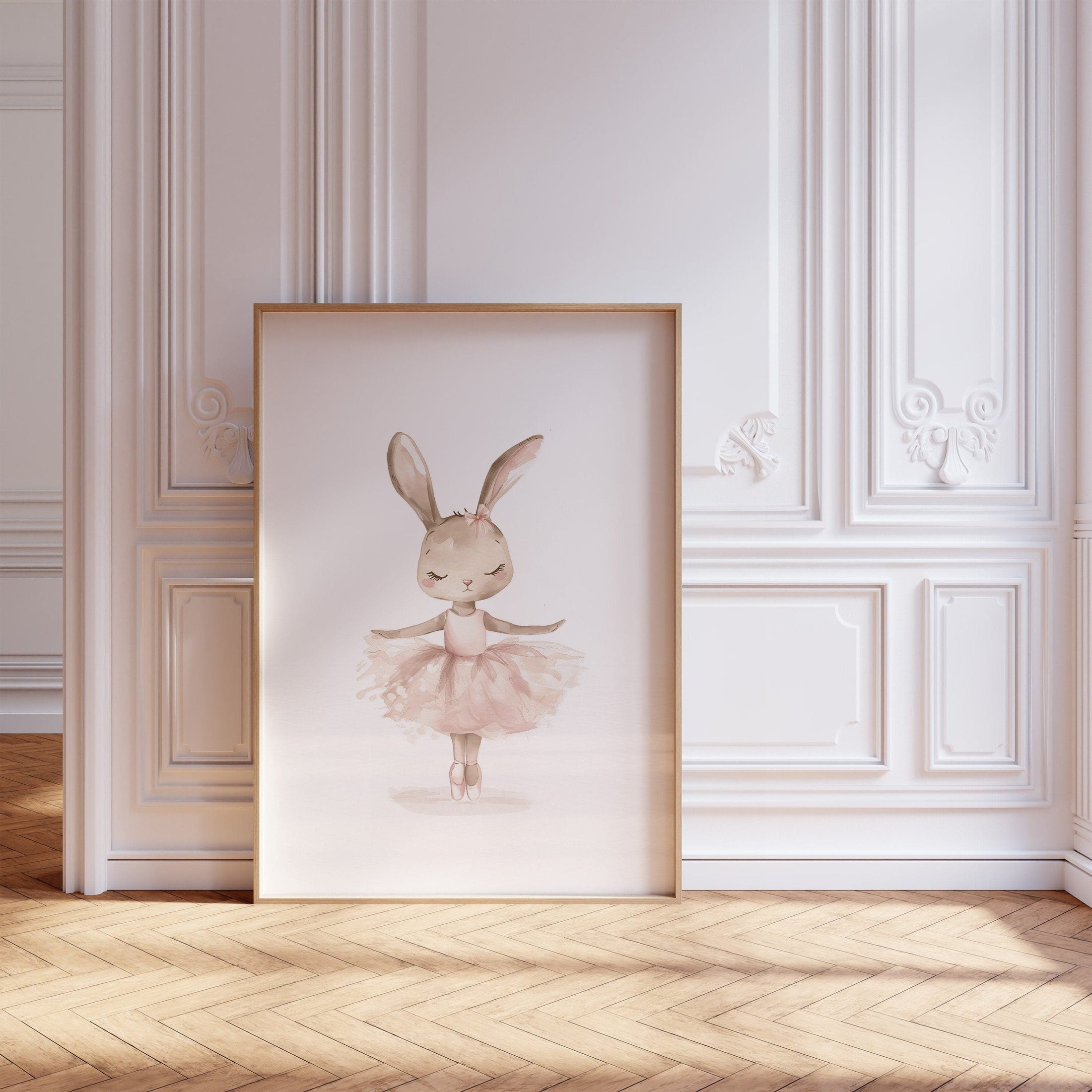 Set of 3 Personalised Girls Ballet Nursery Prints, Childs Custom Name Poster, Pink Dance Decor Wall Art for Nursery, Bedroom or Playroom
