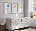 Load image into Gallery viewer, Balloon Nursery Wall Prints | Set of 3 | Gender Neutral Wall Art for Baby's Room - RoseRowanDesign
