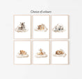 Load image into Gallery viewer, Safari Animal Nursery Prints | Set of 6 | Neutral Safari Theme Wall Art for Baby's Room - RoseRowanDesign
