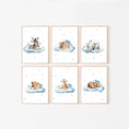 Load image into Gallery viewer, Safari Animal Nursery Prints | Set of 6 | Neutral Safari Theme Wall Art for Baby's Room - RoseRowanDesign
