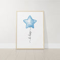 Load image into Gallery viewer, Blue Balloon Nursery Wall Art | Set of 3 | Boys Bedroom & Playroom Decor - RoseRowanDesign

