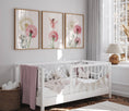 Load image into Gallery viewer, Boho Fairy Nursery Prints | Set of 3 | Pink Dandelion Wall Art for Girls' Bedroom - RoseRowanDesign
