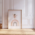 Load image into Gallery viewer, Boho Fairy Princess Castle Prints | Set of 3 | Whimsical Wall Art for Girls' Nursery - RoseRowanDesign
