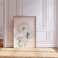 Load image into Gallery viewer, Dandelion & Mice Nursery Prints | Set of 3 | Gender Neutral Farmhouse Wall Art for Playroom Decor - RoseRowanDesign
