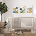 Load image into Gallery viewer, Dinosaur Kids Wall Art | Set of 3 Nursery Prints | Dinosaur Themed Bedroom - RoseRowanDesign

