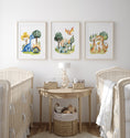Load image into Gallery viewer, Dinosaur Kids Wall Art | Set of 3 Nursery Prints | Dinosaur Themed Bedroom - RoseRowanDesign
