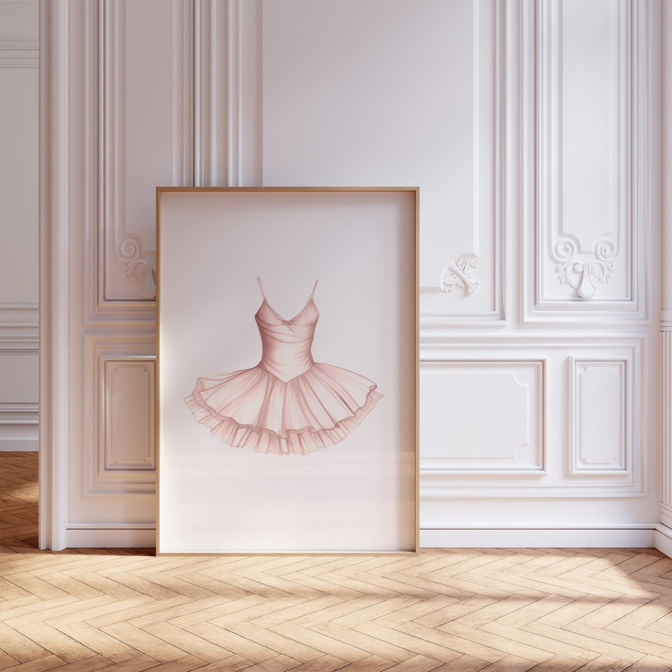 Girls Ballet Nursery Prints | Set of 6 | Pink Ballerina Wall Art for Kids' Room or Nursery - RoseRowanDesign