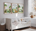 Load image into Gallery viewer, Jungle Nursery Prints | Set of 3 | Forest Adventure Wall Art for Unisex Bedroom - RoseRowanDesign
