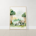 Load image into Gallery viewer, Jungle Nursery Prints | Set of 3 | Forest Adventure Wall Art for Unisex Bedroom - RoseRowanDesign
