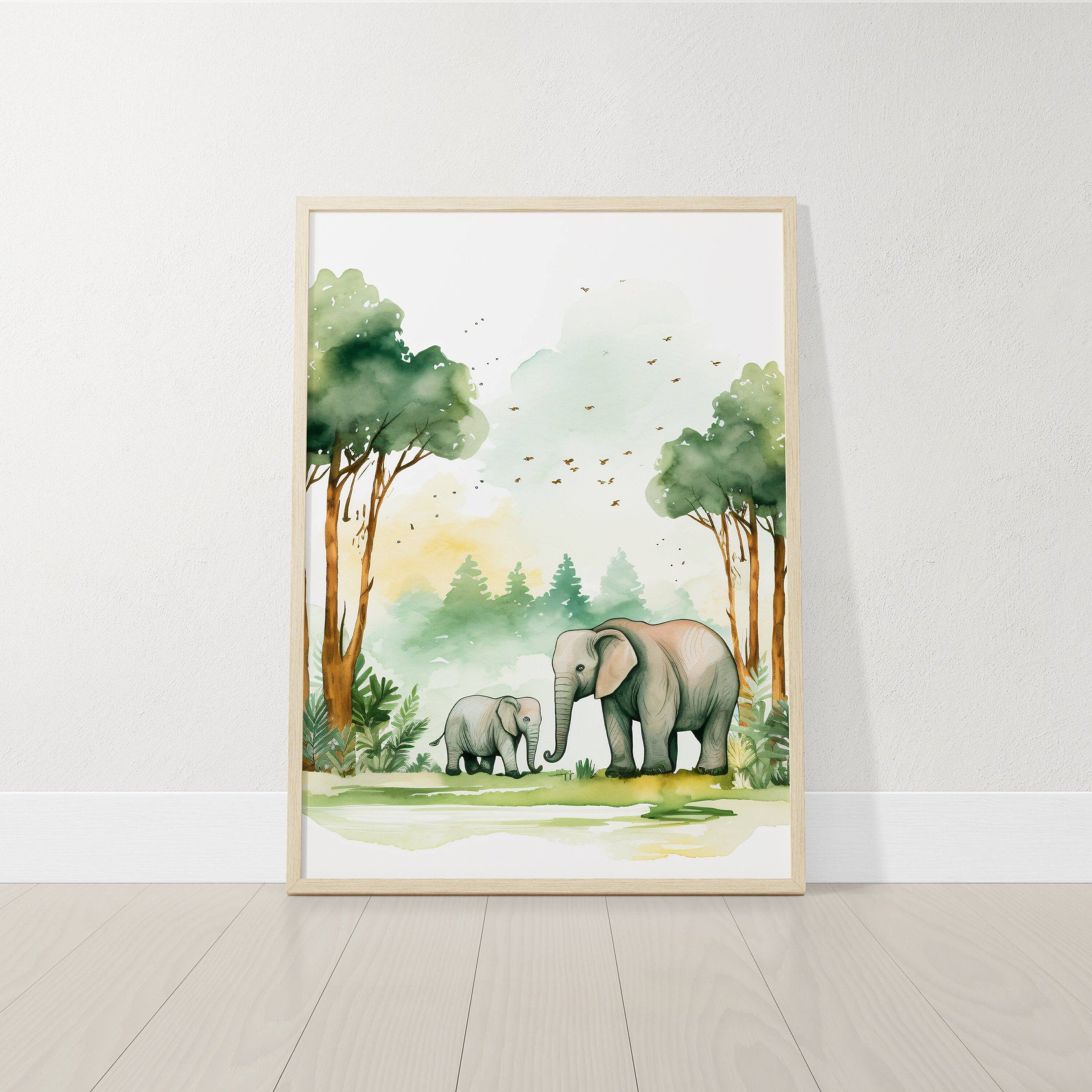 Jungle Nursery Prints | Set of 3 | Forest Adventure Wall Art for Unisex Bedroom - RoseRowanDesign