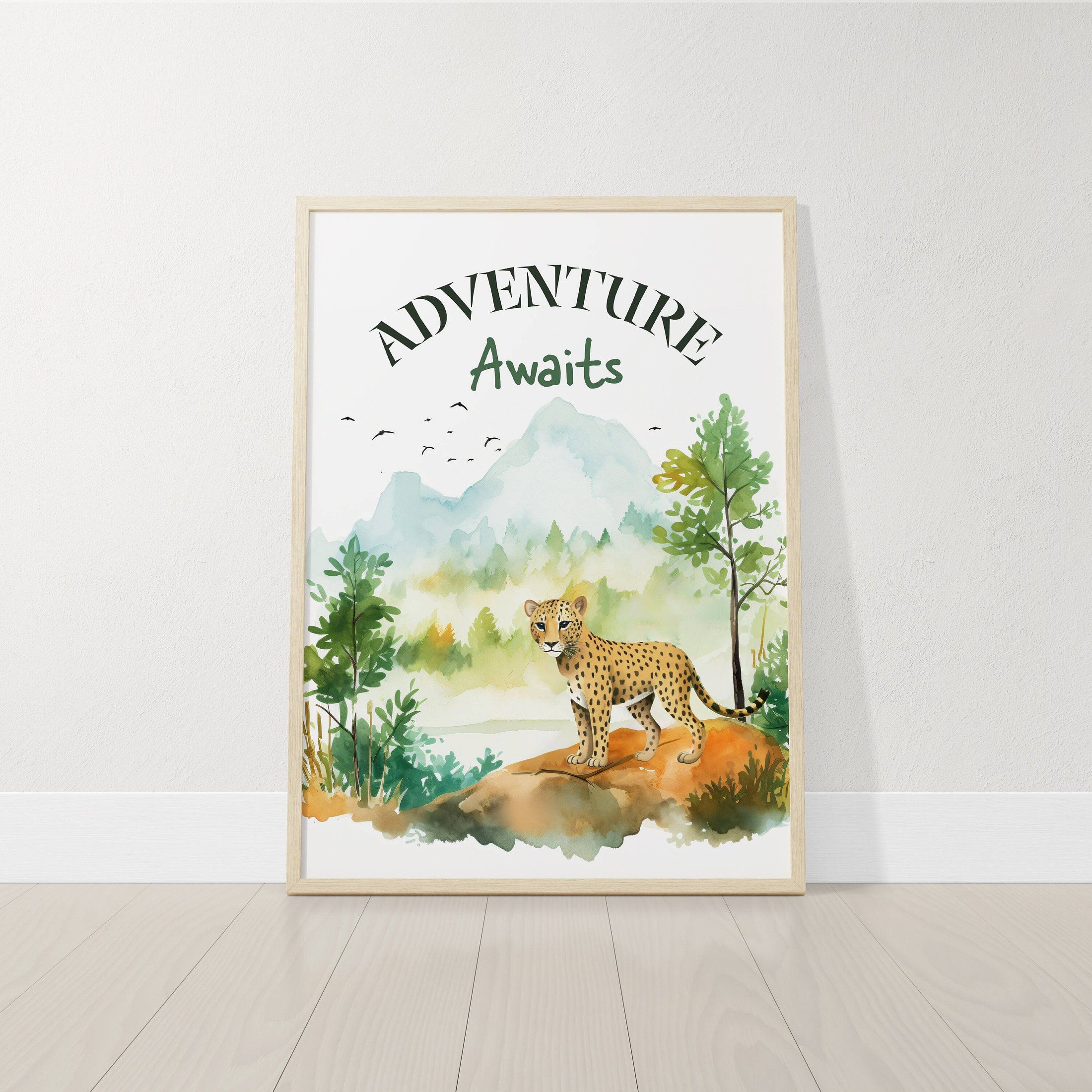 Jungle Nursery Prints | Set of 3 | Forest Adventure Wall Art for Unisex Bedroom - RoseRowanDesign