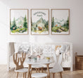 Load image into Gallery viewer, Mountain Nursery Prints | Set of 3 | Forest Adventure Wall Art for Unisex Bedroom - RoseRowanDesign
