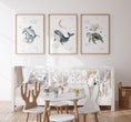 Load image into Gallery viewer, Ocean Theme Nursery Prints | Set of 3 | Whimsical Sea Creatures Wall Art for Baby Boy's Room - RoseRowanDesign
