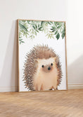 Load image into Gallery viewer, Personalised Child's Name Woodland Animal Wall Art | Leaves Background | Set of 3 Nursery Prints - RoseRowanDesign
