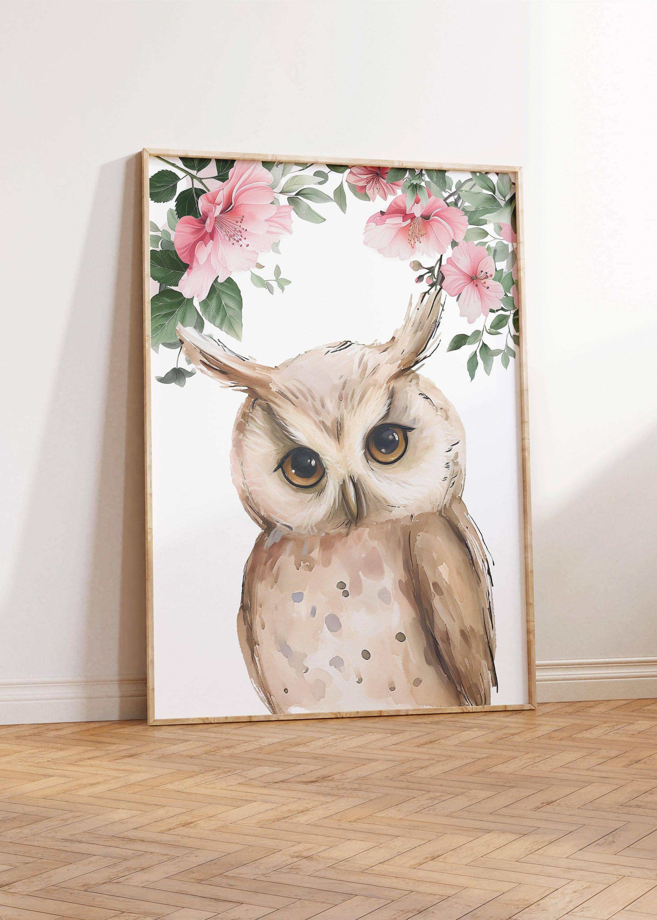 Personalised Child's Name Woodland Animal Wall Art | Pink | Set of 3 Nursery Prints - RoseRowanDesign