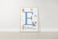 Load image into Gallery viewer, Personalised Safari Animal Prints | Set of 3 Boho Nursery Wall Art for Baby’s Room - RoseRowanDesign
