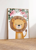 Load image into Gallery viewer, Personalised Safari Animal Prints | Set of 3 for Pink Baby Girls' Bedroom | Custom Initial & Jungle Animals - RoseRowanDesign
