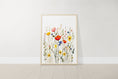 Load image into Gallery viewer, Personalised Wildflower Nursery Prints | Set of 3 | Botanical Floral Decor for Girls' Room - RoseRowanDesign
