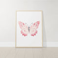 Load image into Gallery viewer, Pink Butterflies Nursery Wall Art | Set of 3 | Boho Decor for Baby Girls' Room - RoseRowanDesign
