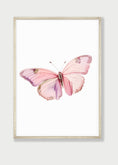 Load image into Gallery viewer, Pink Butterfly Personalised Nursery Prints | Set of 3 | Decor for Baby Girls' Room - RoseRowanDesign

