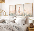 Load image into Gallery viewer, Pony Nursery Wall Art | Set of 3 | Beige & Pink Boho Girls' Room Decor - RoseRowanDesign
