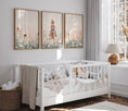 Load image into Gallery viewer, Pony Nursery Wall Art | Set of 3 | Beige & Pink Boho Girls' Room Decor - RoseRowanDesign
