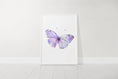 Load image into Gallery viewer, Purple Butterfly Nursery Wall Art | Set of 3 | Girly Bedroom Decor for Baby Girls' Room - RoseRowanDesign
