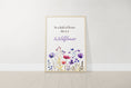 Load image into Gallery viewer, Purple Wildflower Nursery Prints | Set of 3 | Floral Decor for Baby Girls' Room - RoseRowanDesign

