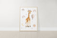 Load image into Gallery viewer, Safari Animal Boho Nursery Prints | Set of 3 | Unisex Wall Art for Baby's Room - RoseRowanDesign
