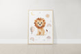 Load image into Gallery viewer, Safari Animal Boho Nursery Prints | Set of 3 | Unisex Wall Art for Baby's Room - RoseRowanDesign
