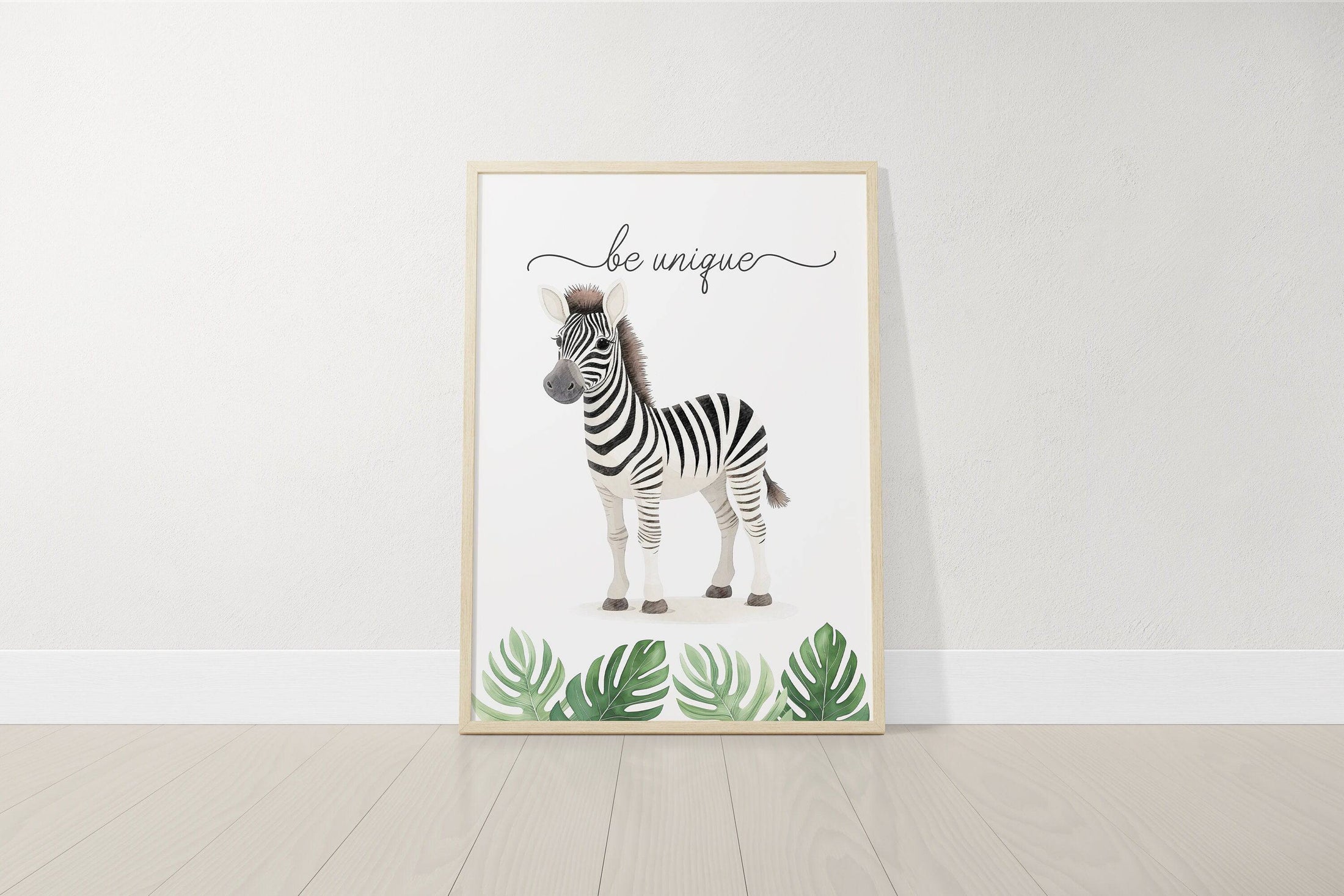 Safari Animal Nursery Prints | Set of 3 | Jungle Theme Wall Art for Babies' Room - RoseRowanDesign