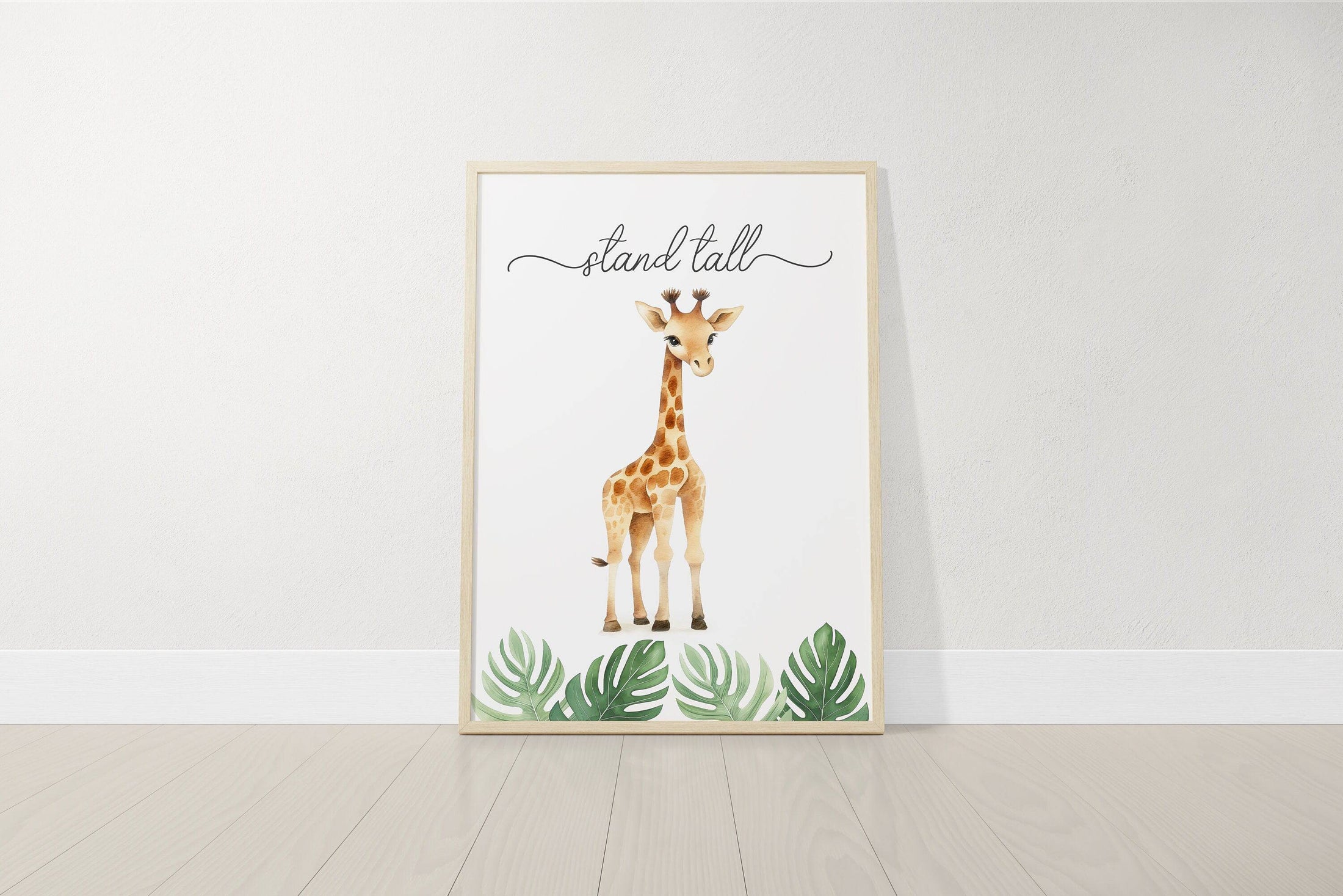 Safari Animal Nursery Prints | Set of 3 | Jungle Theme Wall Art for Babies' Room - RoseRowanDesign