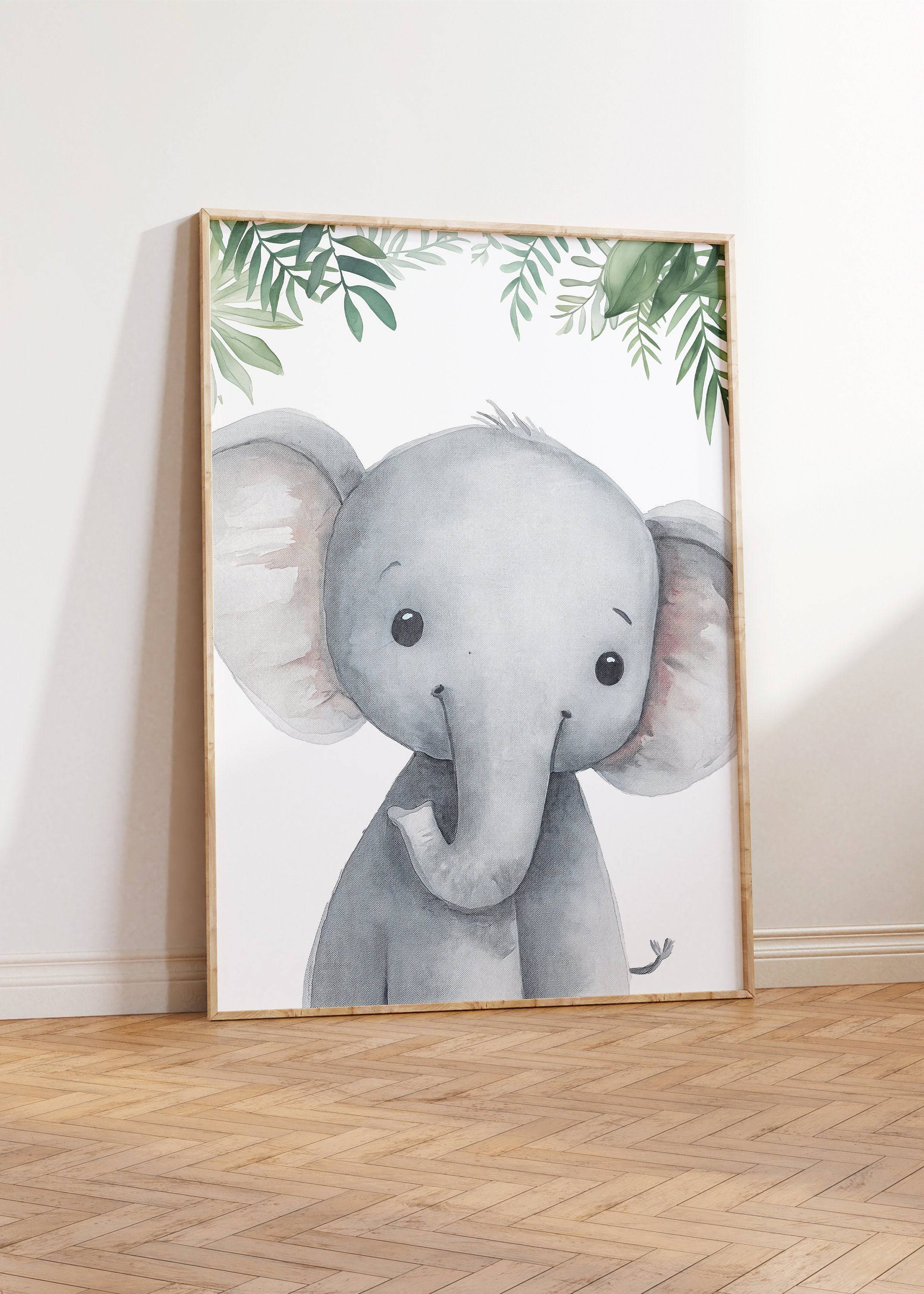 Safari Animal Nursery Prints | Set of 3 | Jungle Wall Art for Babies' Bedroom - RoseRowanDesign