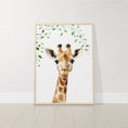 Load image into Gallery viewer, Safari Animal Nursery Prints | Set of 6 | Jungle Theme Wall Art for Baby's Room - RoseRowanDesign
