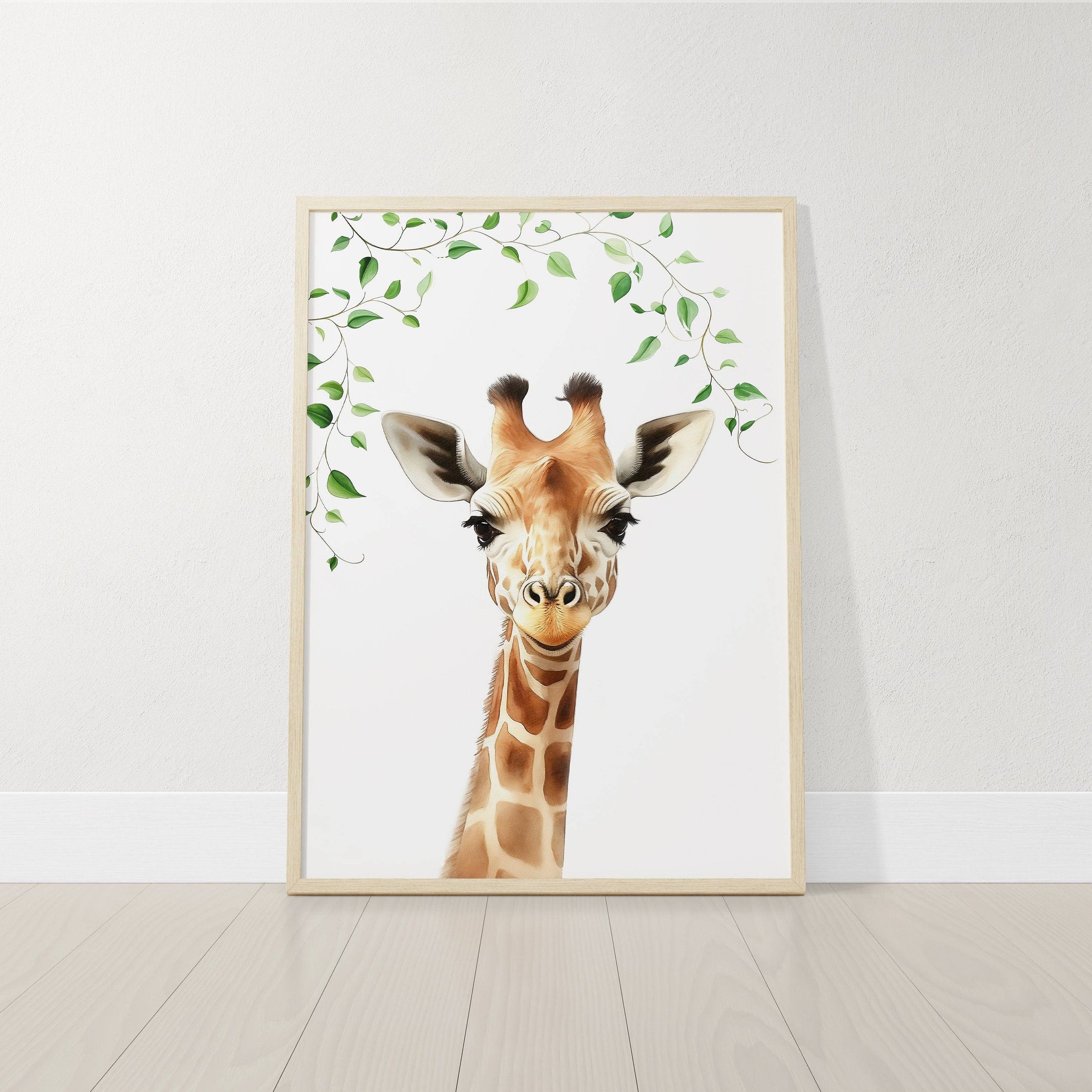 Safari Animal Nursery Prints | Set of 6 | Jungle Theme Wall Art for Baby's Room - RoseRowanDesign