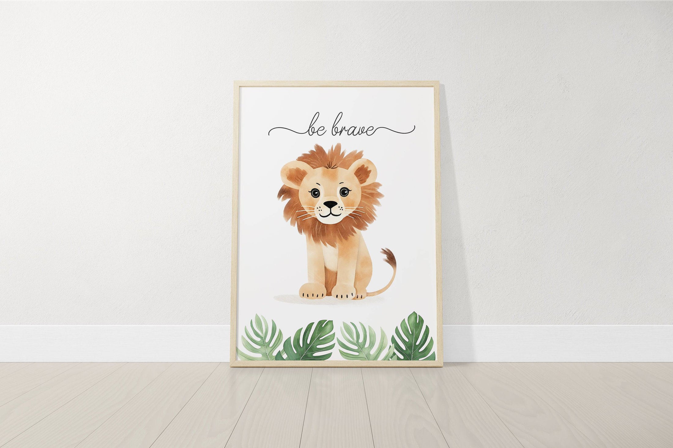 Safari Animal Nursery Prints | Set of 6 | Jungle Wall Art for Baby's Room - RoseRowanDesign