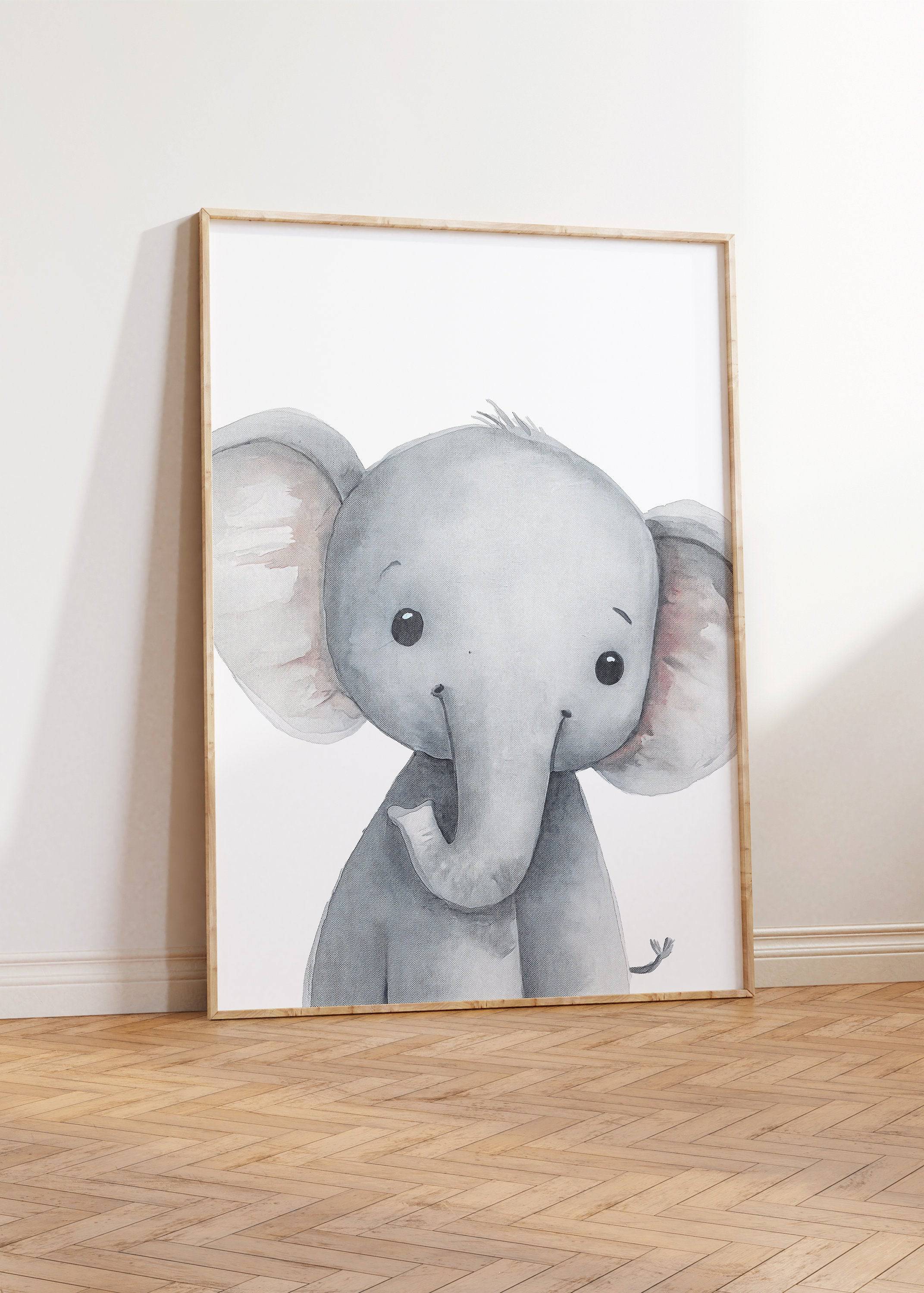 Safari Animal Nursery Wall Art | Set of 3 | Gender Neutral Jungle Playroom Decor - RoseRowanDesign