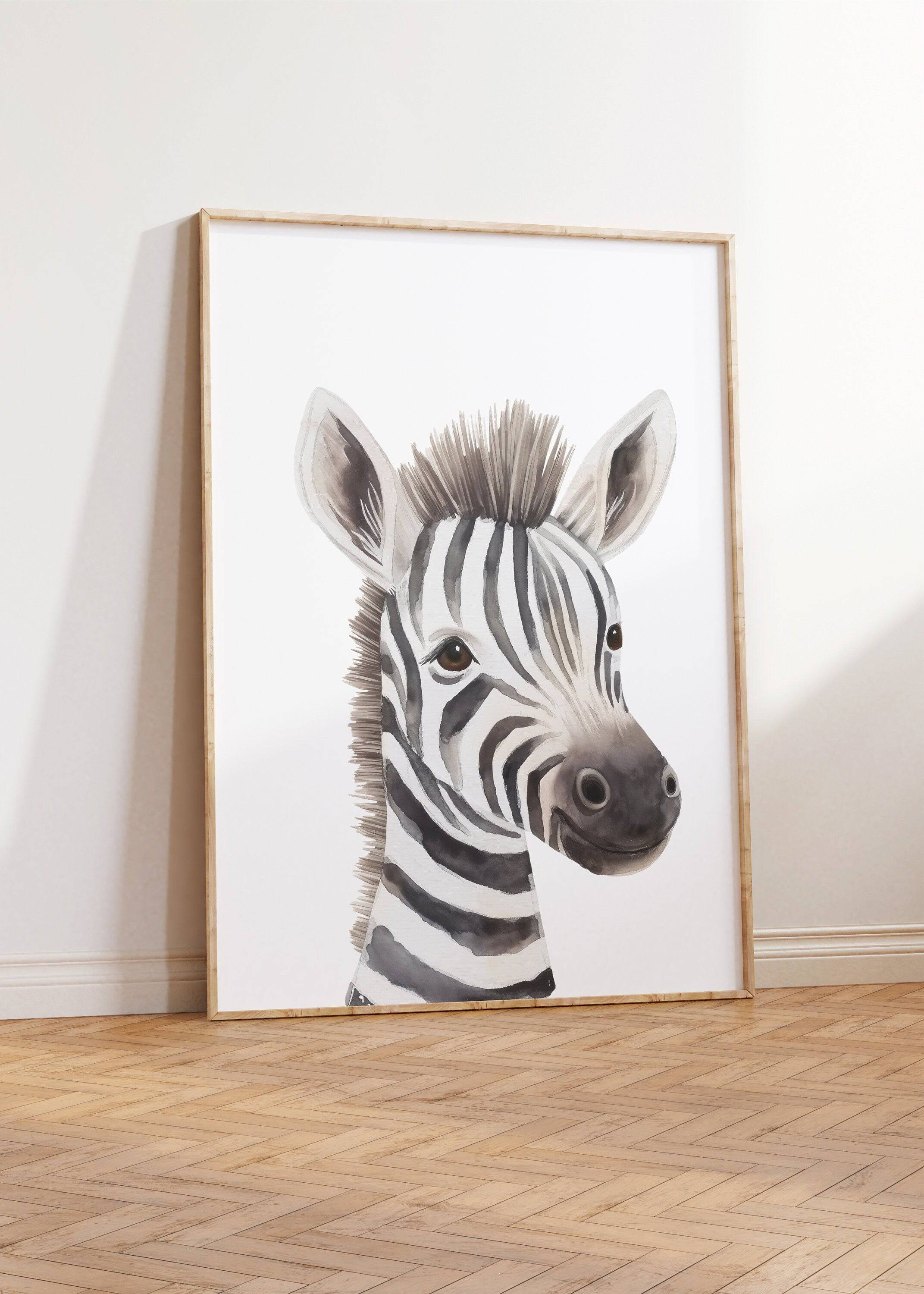 Safari Animal Nursery Wall Art | Set of 3 | Gender Neutral Jungle Playroom Decor - RoseRowanDesign