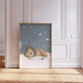Load image into Gallery viewer, Safari Animal Nursery Wall Prints | Set of 3 | Sleeping Animals & Starry Night Decor for Babies' Room - RoseRowanDesign
