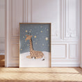 Load image into Gallery viewer, Safari Animal Nursery Wall Prints | Set of 3 | Sleeping Animals & Starry Night Decor for Babies' Room - RoseRowanDesign
