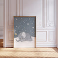 Load image into Gallery viewer, Safari Animal Nursery Wall Prints | Set of 3 | Sleeping Animals & Starry Night Decor for Babies' Room - RoseRowanDesign
