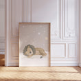 Load image into Gallery viewer, Safari Animal Nursery Wall Prints | Set of 3 | Sleeping Animals & Stars for Gender-Neutral Baby Room - RoseRowanDesign
