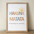 Load image into Gallery viewer, Safari Animal Prints for Nursery - Gender Neutral Decor for Babies Room - Hakuna Matata - Hot Air Balloon, HuAnimal Ark - RoseRowanDesign

