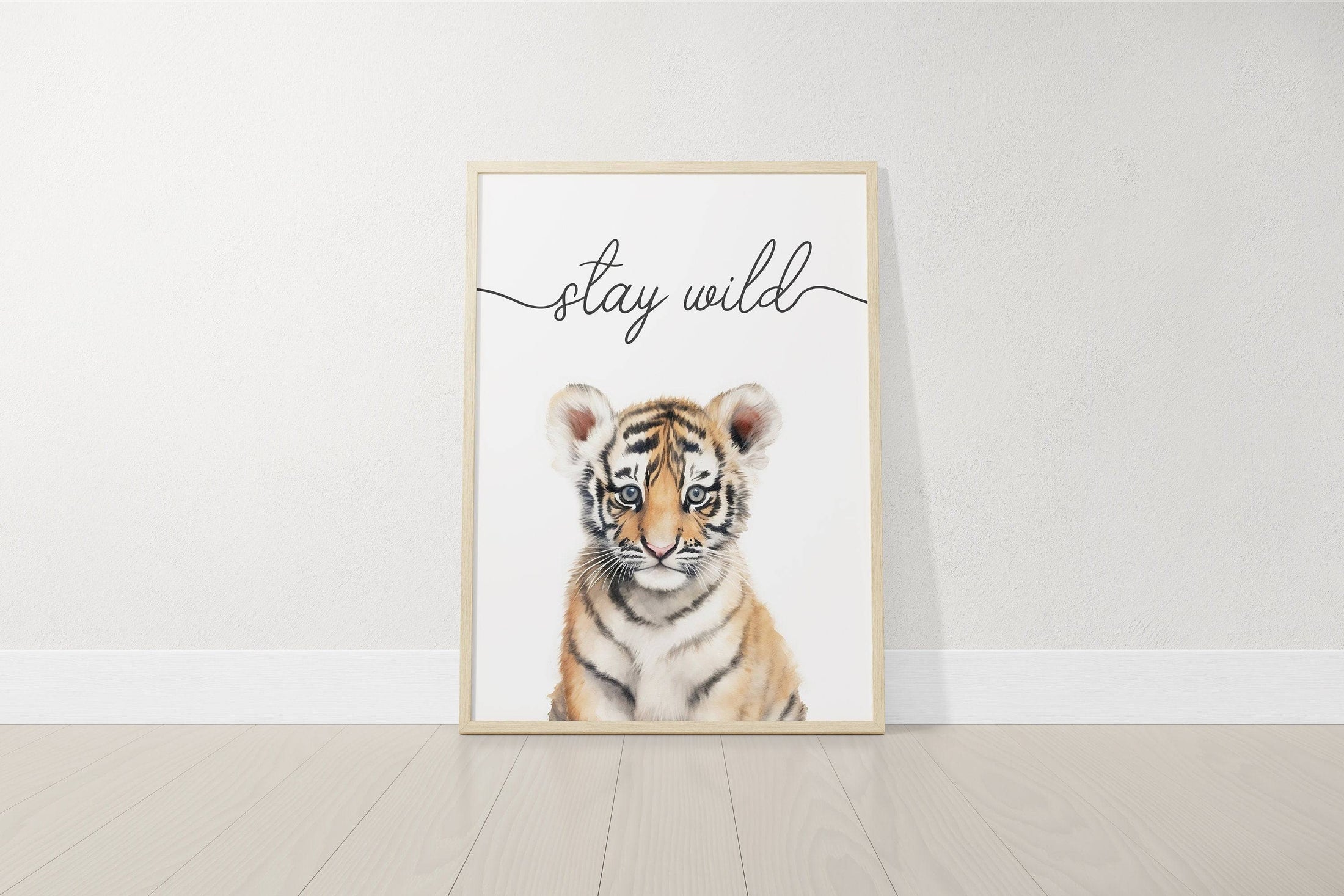 Safari Animal Wall Art Prints | Set of 3 | Quotes for Baby Room - RoseRowanDesign