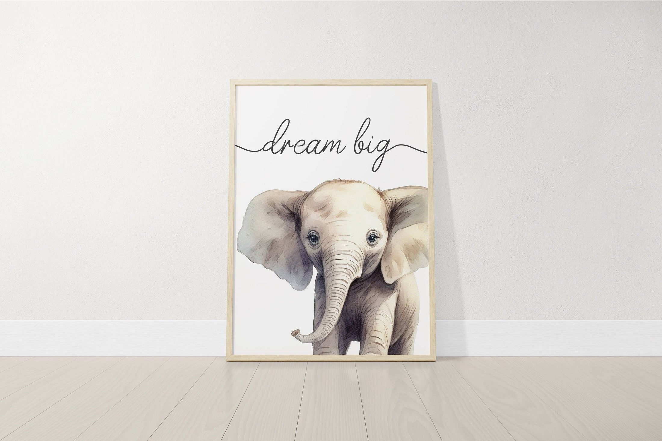 Safari Animal Wall Art Prints | Set of 3 | Quotes for Baby Room - RoseRowanDesign