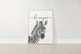 Load image into Gallery viewer, Safari Animal Wall Art Prints | Set of 3 | Quotes for Baby Room - RoseRowanDesign
