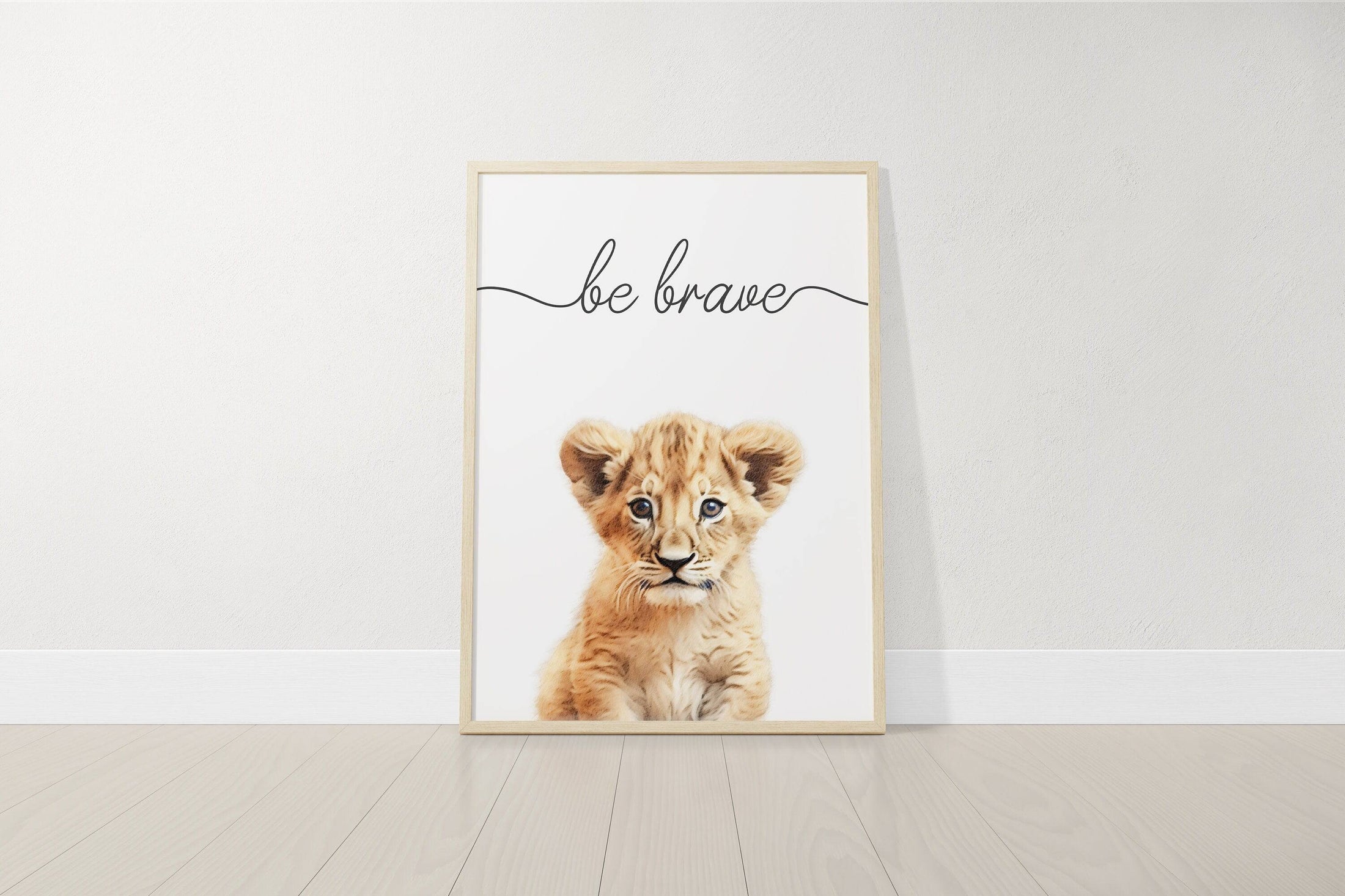 Safari Animal Watercolour Nursery Prints | Set of 6 | Neutral Wall Art for Baby's Room - RoseRowanDesign