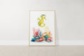 Load image into Gallery viewer, Sea Life Nursery Prints | Set of 6 | Ocean-Themed Wall Art for Baby's Room - RoseRowanDesign
