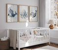 Load image into Gallery viewer, Sea Life Wall Art | Set of 3 | Nautical Ocean Theme for Nursery or Kids' Room - RoseRowanDesign
