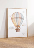 Load image into Gallery viewer, Set of 3 Safari Animal Prints for Nursery, Kids Bedroom or Playroom - Gender Neutral Decor for Babies Room - Hot Air Balloon, Animal Ark - RoseRowanDesign
